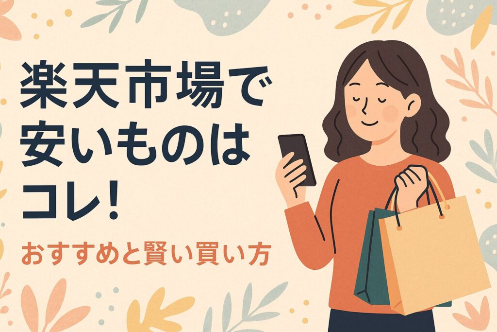 【2025年版】楽天市場で安いものはコレ!おすすめ18選と賢い買い方