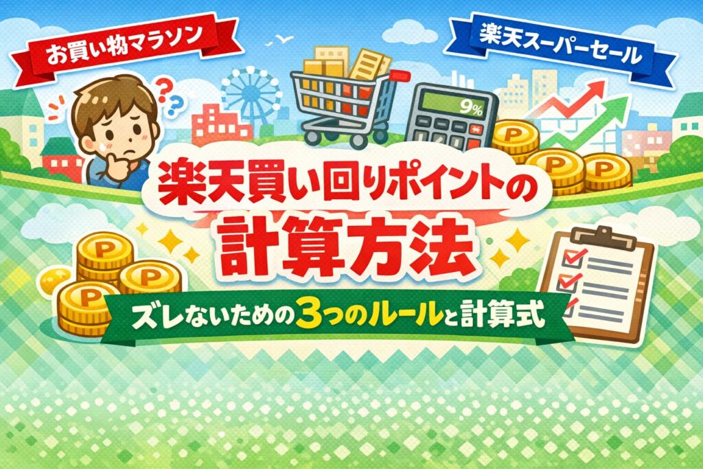 楽天買い回りポイントの計算方法｜ズレないための3つのルールと計算式