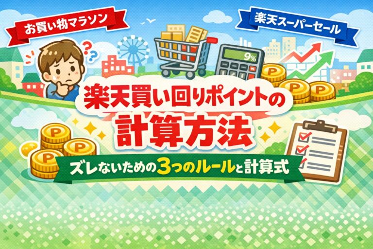 楽天買い回りポイントの計算方法｜ズレないための3つのルールと計算式