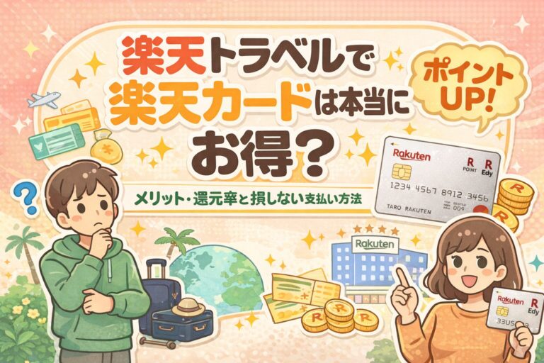 楽天トラベルで楽天カードは本当にお得？メリット・還元率と損しない支払い方法