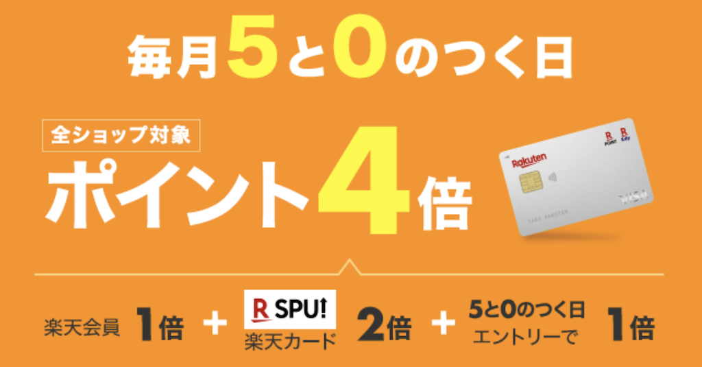 【12月〜改悪】楽天5と0のつく日の完全ガイド｜キャンペーン内容を徹底解説