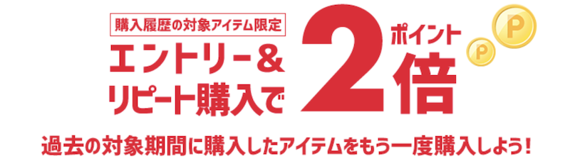 楽天毎月1日ワンダフルデーのエントリー＆リピート購入でポイント2倍