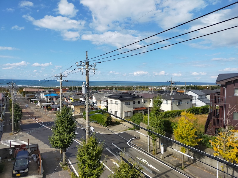 海沿いの田舎の様子
