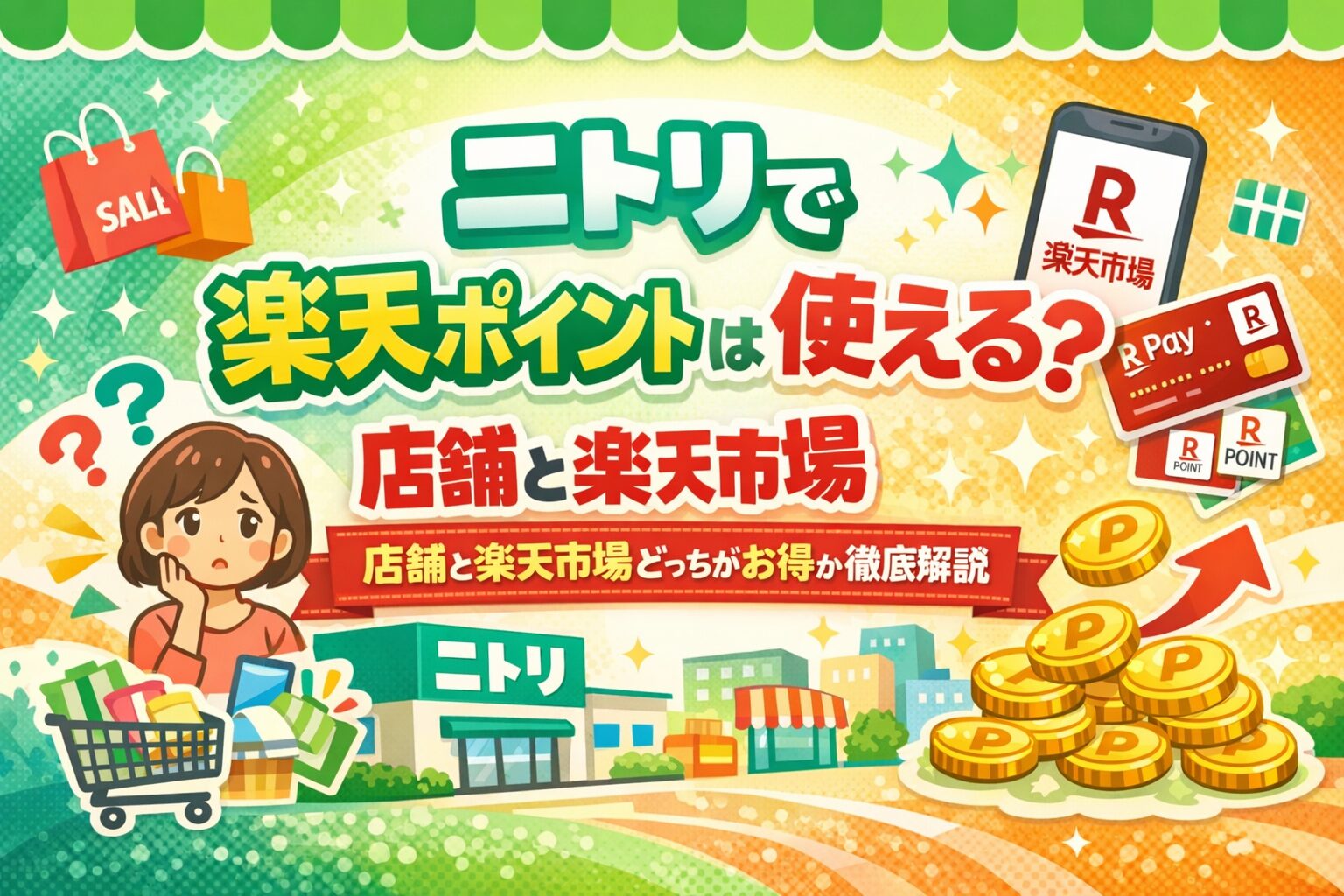 ニトリで楽天ポイントは使える？貯まる？店舗と楽天市場どっちがお得か徹底解説【2026年版】