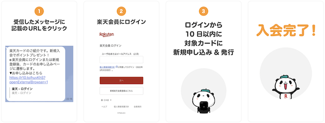 楽天カード紹介キャンペーンのLINEで紹介された方