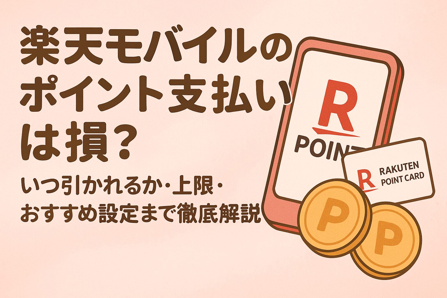 楽天モバイルのポイント支払いは損？いつ引かれるか・上限・おすすめ設定まで徹底解説