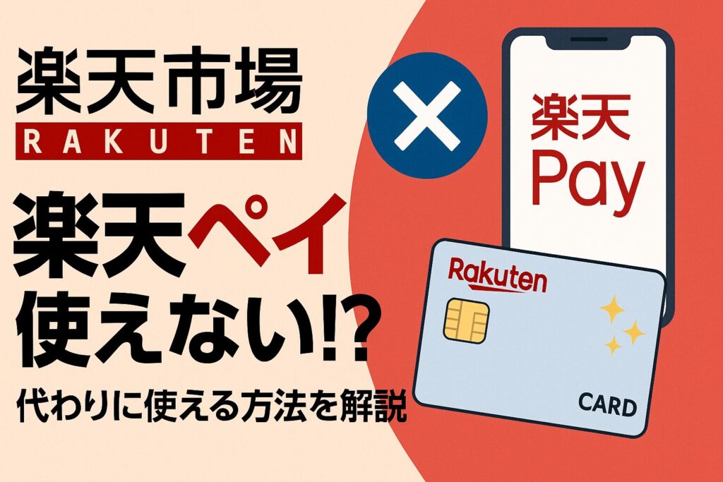 楽天市場で楽天ペイが使えないのはなぜ?原因と代替手段をわかりやすく解説!