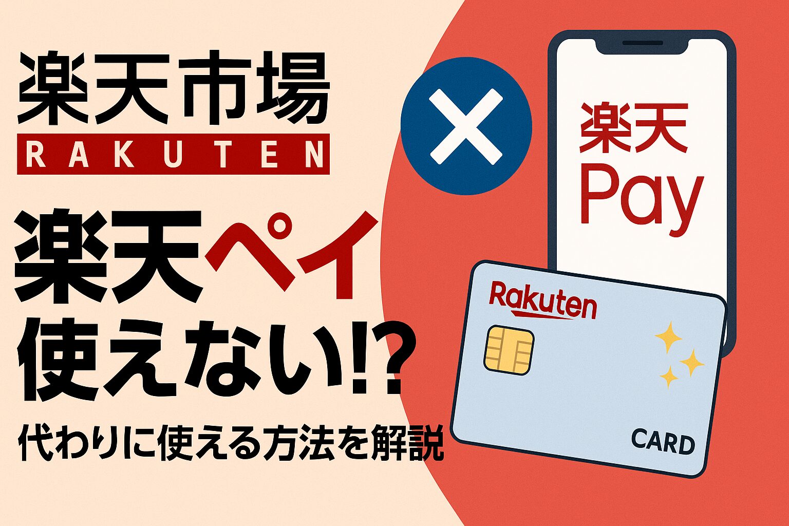楽天市場で楽天ペイが使えないのはなぜ?原因と代替手段をわかりやすく解説!
