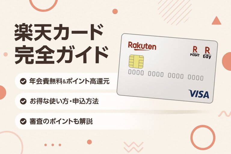 楽天カード完全ガイド｜迷ったらここ！選び方・特典・申し込みまで