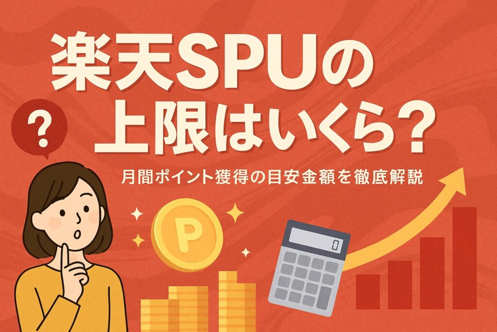 楽天SPUの上限はいくら？月間ポイント獲得の目安金額を徹底解説