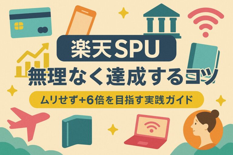 楽天SPUを無理なく達成するコツとは？ムリせず+6倍を目指す実践ガイド