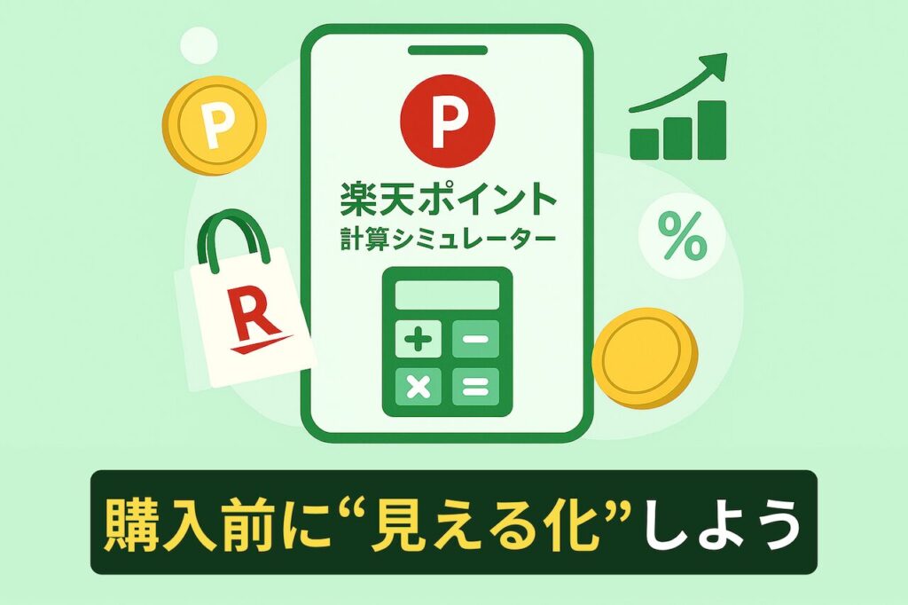 楽天ポイント計算シミュレーターの使い方|SPUやキャンペーンを簡単に反映して還元率をチェック!
