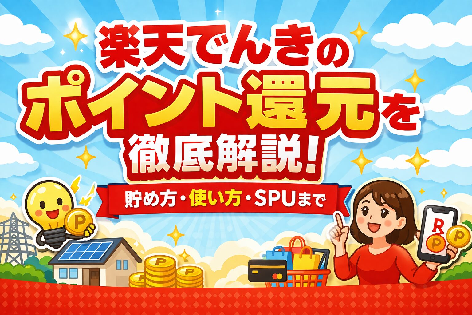 楽天でんきのポイント還元を徹底解説!貯め方・使い方・SPUまで
