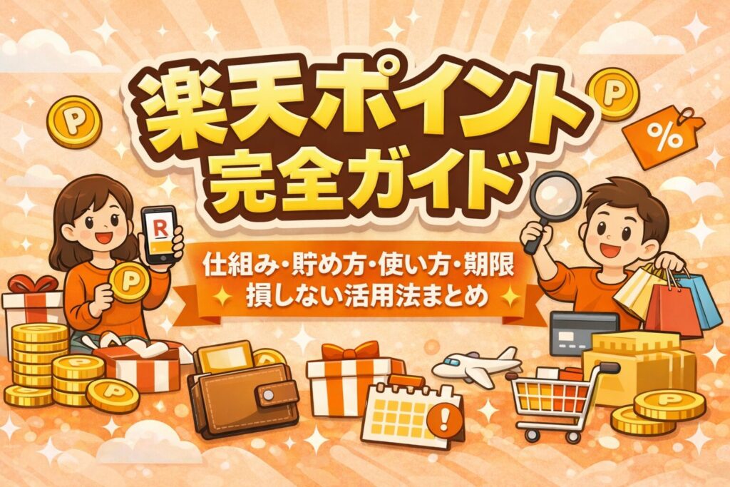 楽天ポイント完全ガイド｜仕組み・貯め方・使い方・期限・損しない活用法まとめ【2026年版】
