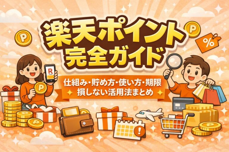 楽天ポイント完全ガイド｜仕組み・貯め方・使い方・期限・損しない活用法まとめ【2026年版】