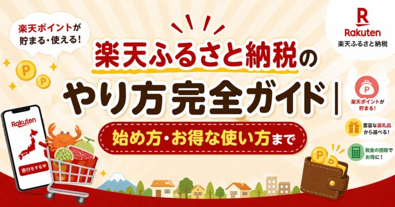 【2026年最新】楽天ふるさと納税のやり方完全ガイド｜始め方・お得な使い方まで