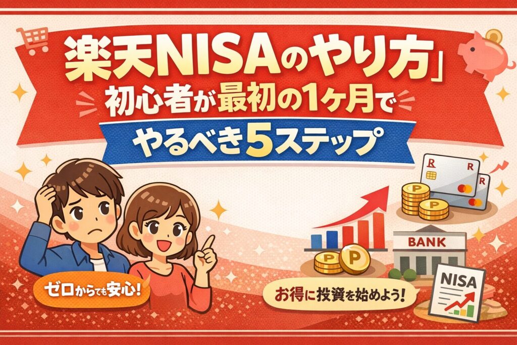 楽天NISAのやり方｜初心者が最初の1ヶ月でやるべき5ステップ