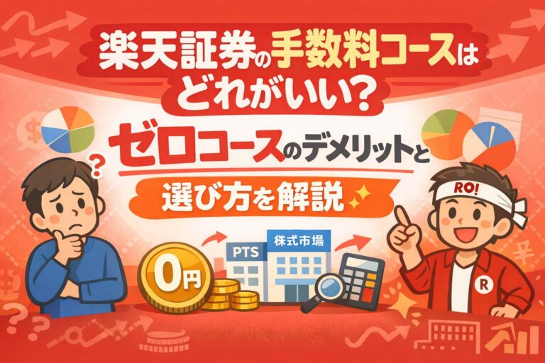 楽天証券の手数料コースはどれがいい？ゼロコースのデメリットと選び方を解説
