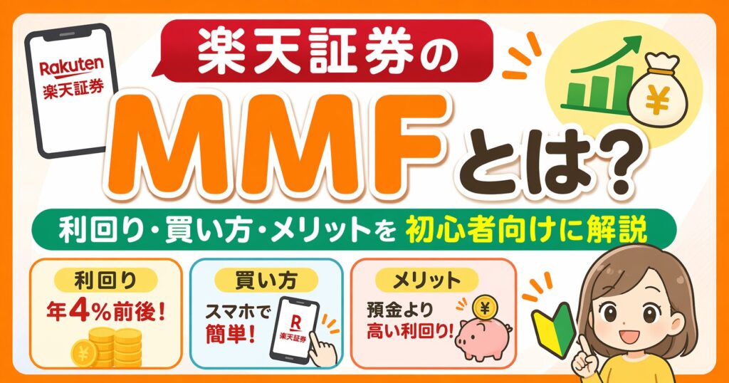 楽天証券のMMFとは？利回り・買い方・メリットを初心者向けに解説