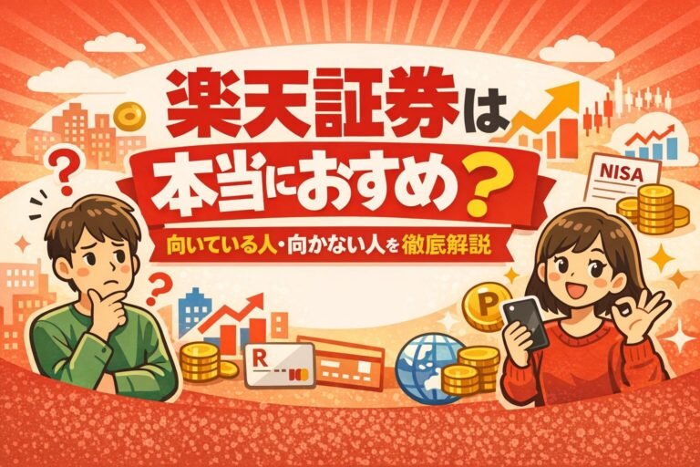 楽天証券は本当におすすめ？向いている人・向かない人を徹底解説