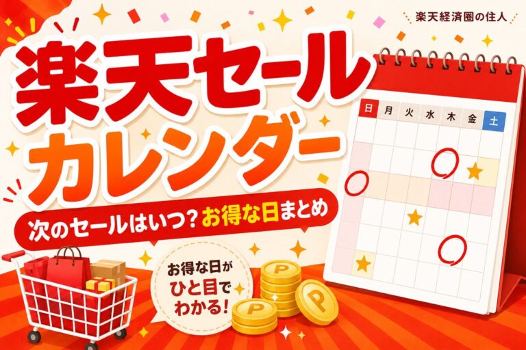 楽天セールカレンダー【2026年5〜7月】次のセールはいつ？お得な日・イベント予定まとめ