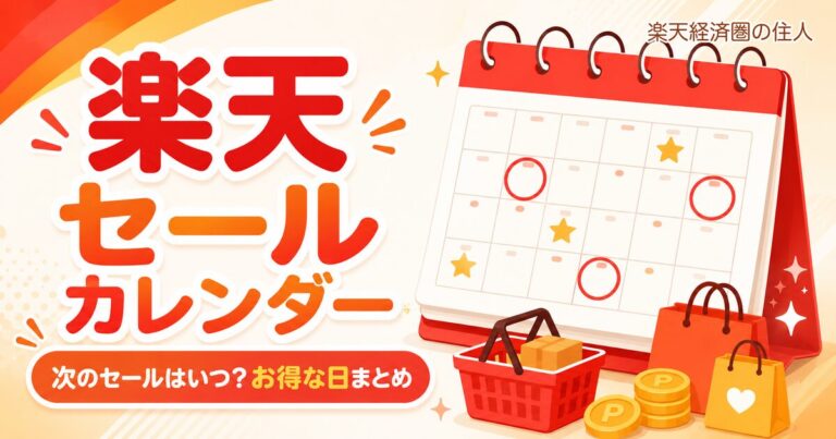 楽天セールカレンダー【2026年5〜7月】次のセールはいつ？お得な日・イベント予定まとめ
