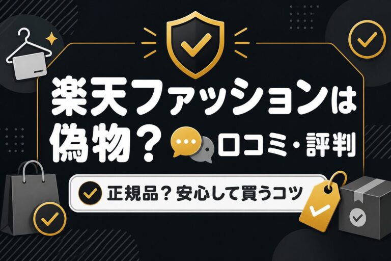 楽天ファッションに偽物はある？口コミ・評判と安心して買うコツ