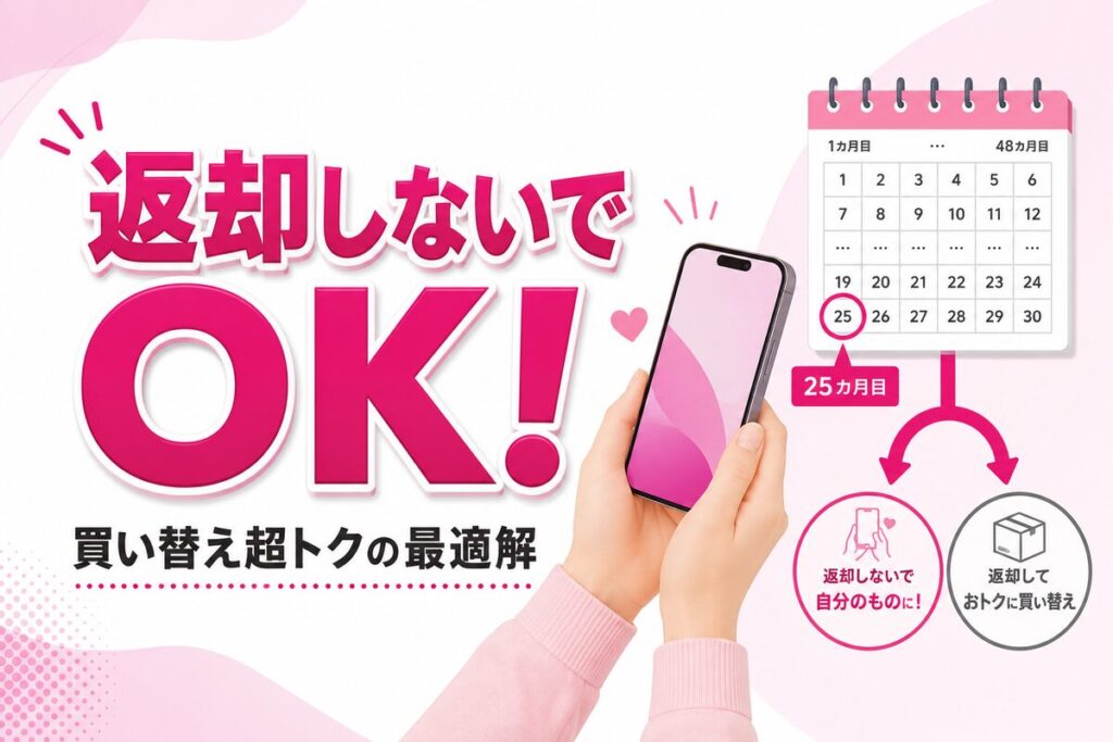 【返却しないでOK】楽天モバイル「買い替え超トクプログラム」は得？25〜47カ月の最適解を解説