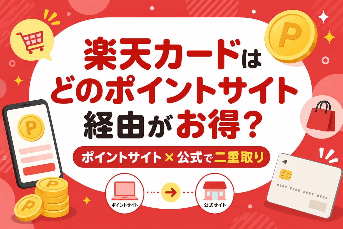 楽天カードはどのポイントサイト経由がお得?報酬比較とお得な作り方