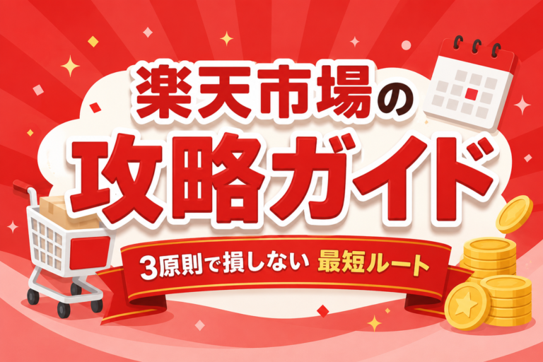 楽天市場の攻略ガイド｜買い時・ポイント・上限で損しない最短ルート