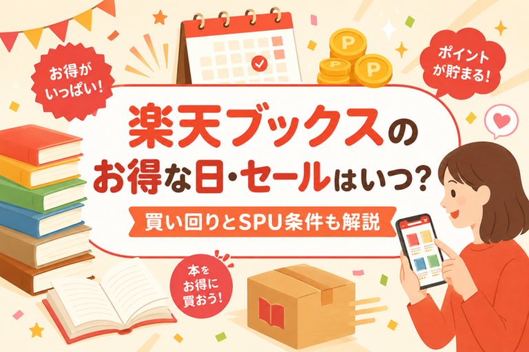 楽天ブックスのお得な日・セールはいつ？買い回りとSPU条件も解説