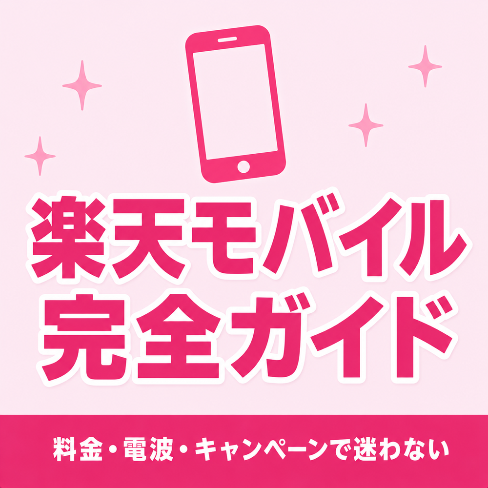楽天モバイル完全ガイド|料金・電波・キャンペーンで迷わない