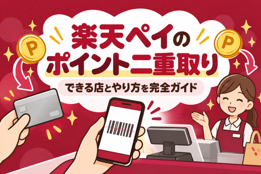 楽天ペイのポイント二重取り完全ガイド｜できる店一覧・最大2.5%のやり方・三重取りの真相