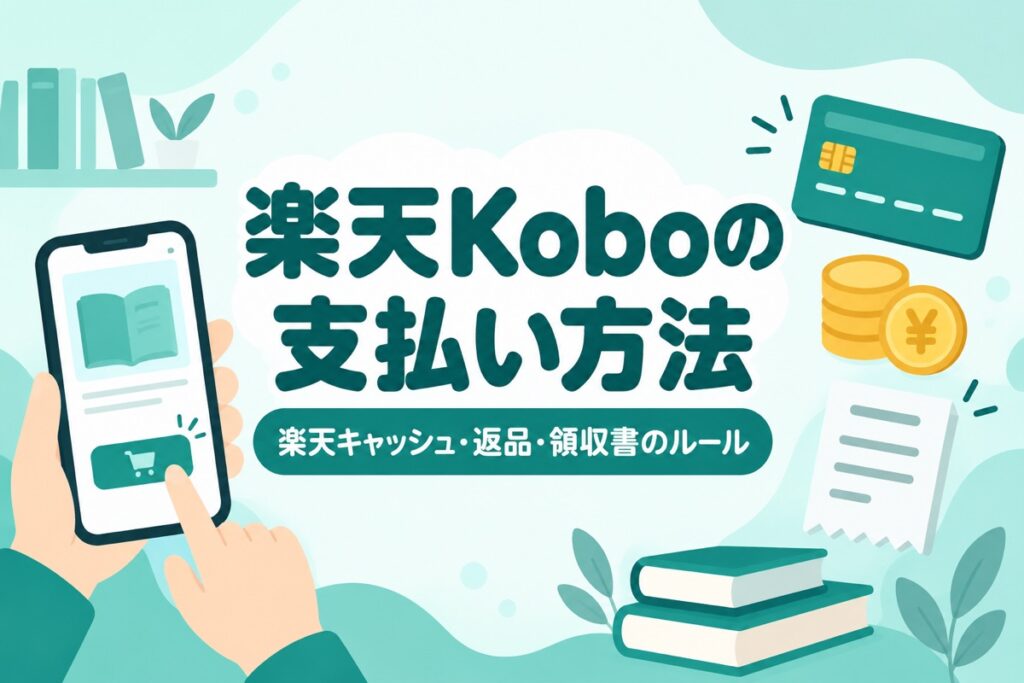 楽天Koboの支払い方法｜楽天キャッシュは使える？返品不可の理由と領収書の出し方