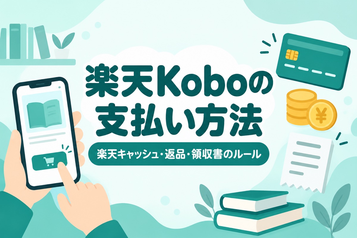 楽天Koboの支払い方法|楽天キャッシュは使える?返品不可の理由と領収書の出し方