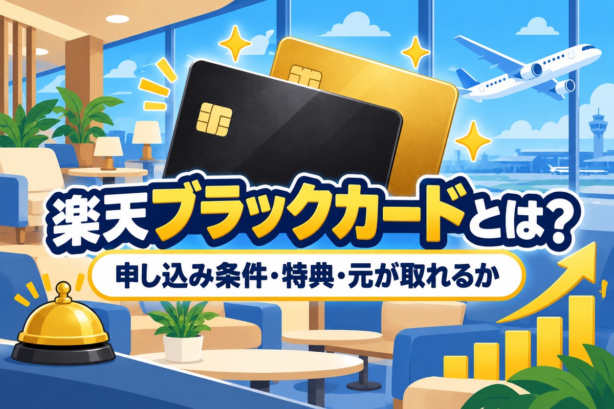 楽天ブラックカードとは?申し込み条件・年会費33,000円のメリットとプレミアムとの違い