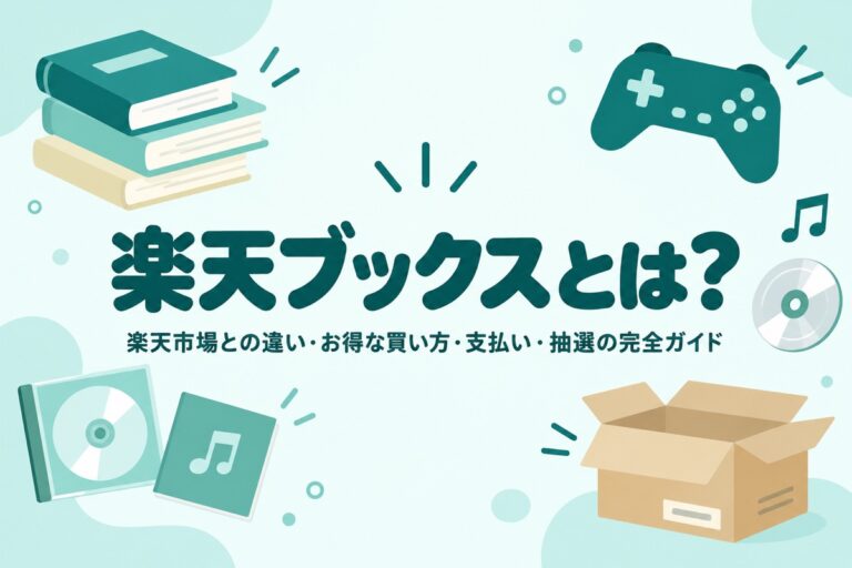楽天ブックスとは？楽天市場との違い・お得な買い方・支払い・抽選の完全ガイド