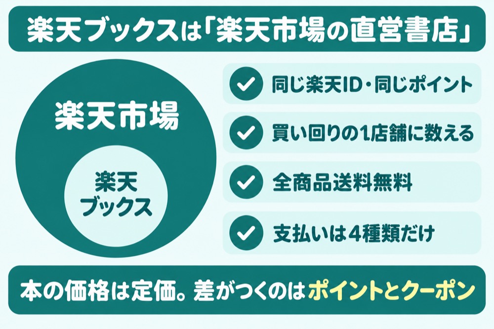 楽天ブックスは楽天市場の直営書店
