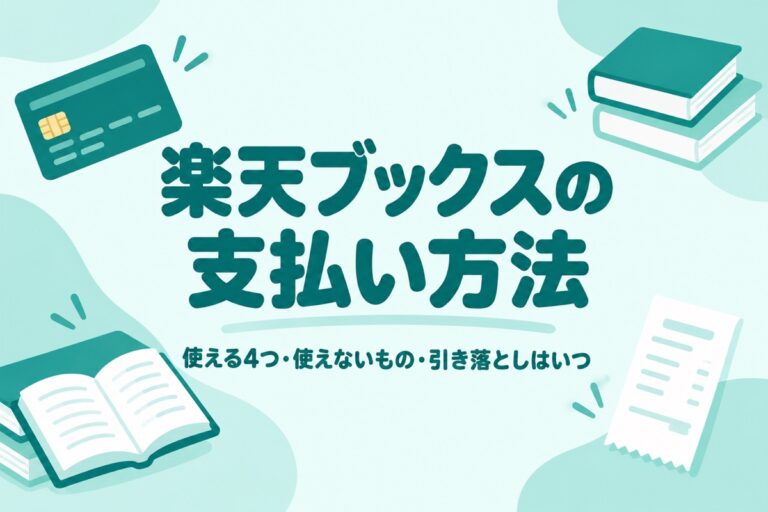 楽天ブックスの支払い方法｜コンビニ払い・PayPayは使える？図書カード・予約の引き落とし