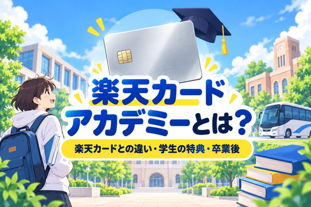楽天カードアカデミーとは？楽天カードとの違い・学生の特典・卒業後はどうなる
