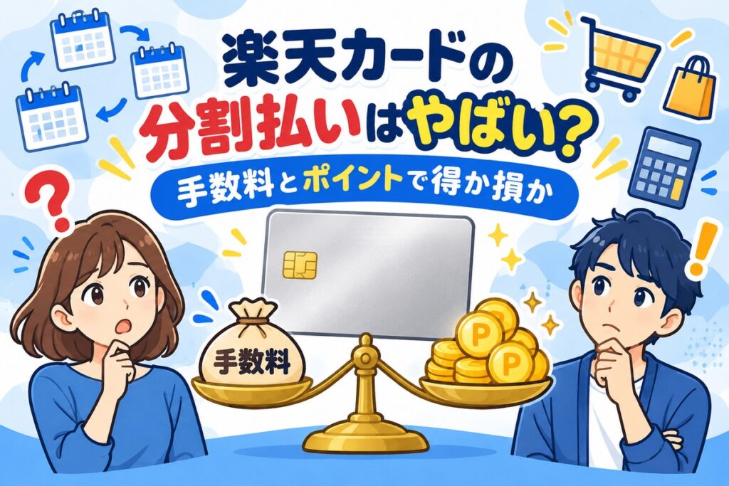 楽天カードの分割払いキャンペーン｜楽天市場のポイント最大7倍は手数料を引いても得か