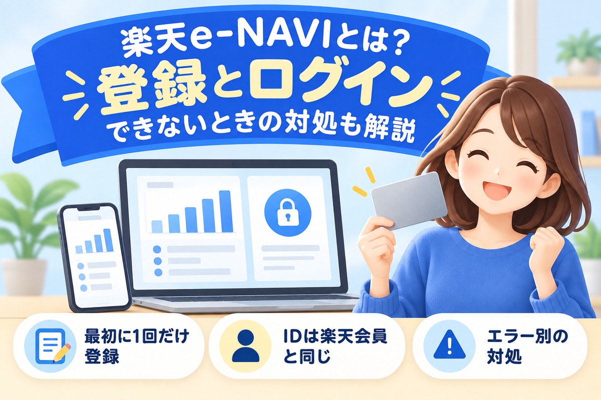 楽天e-NAVIとは?登録方法・ログインできないときの対処とできること