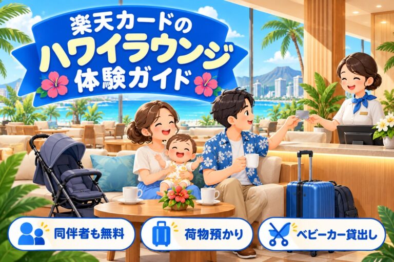 楽天カードのハワイラウンジ体験記｜利用回数・同伴者・場所と営業時間【アラモアナ＆ワイキキ】