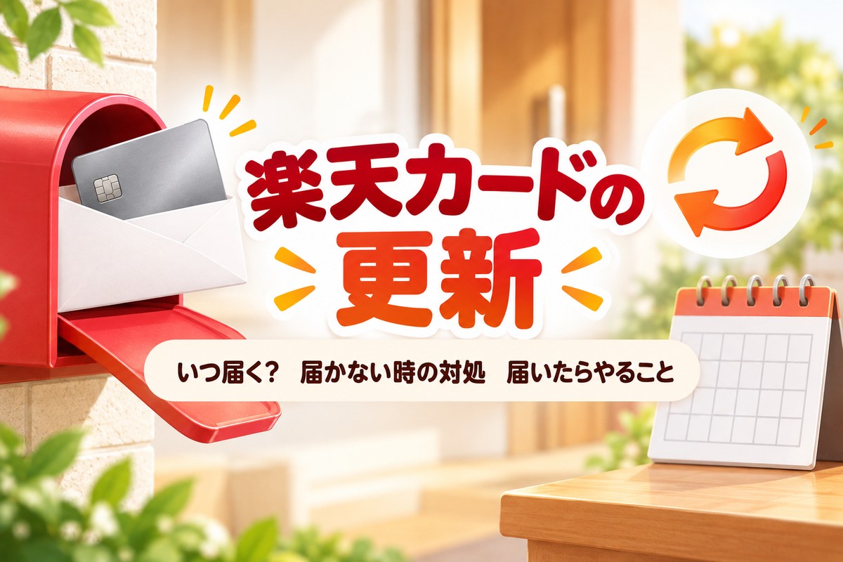楽天カードの更新はいつ届く?届かない時の対処・番号は変わる?届いたらやること