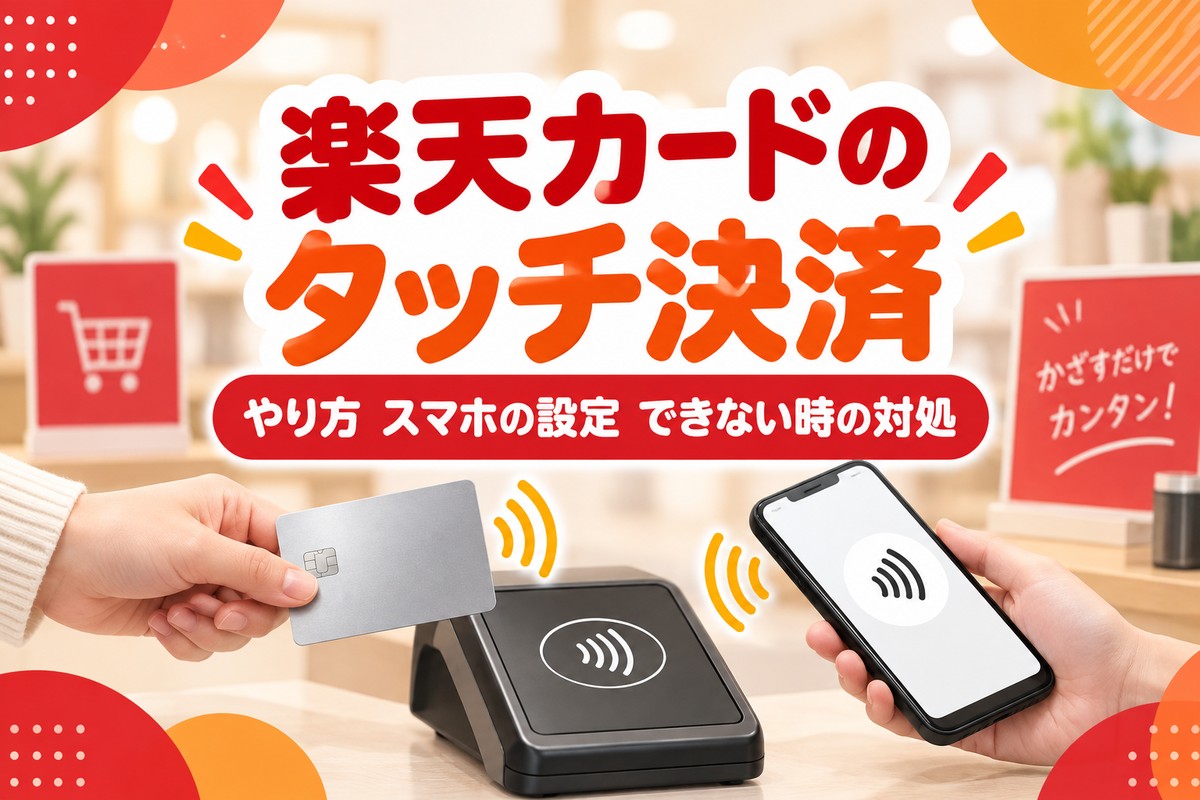 楽天カードのタッチ決済のやり方|スマホの設定・できない時の対処とAndroid版終了の注意
