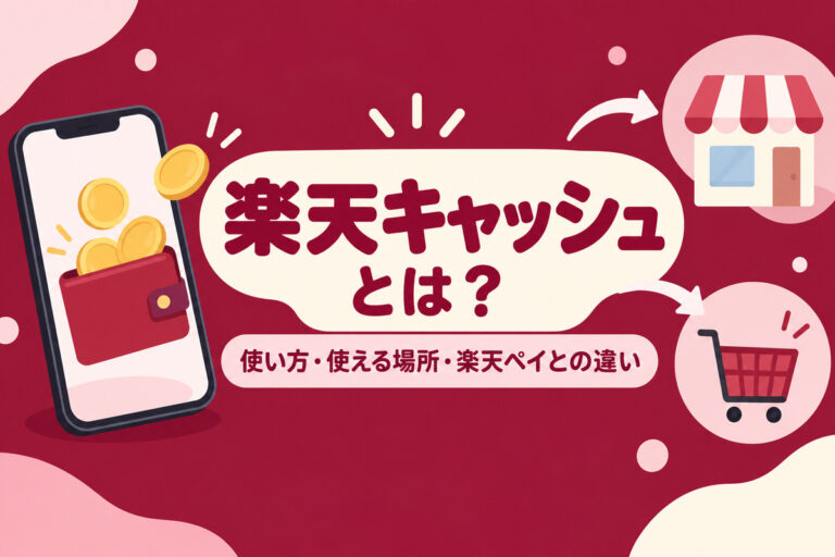 楽天キャッシュ（楽天ペイ残高）とは？使い方・使える場所・チャージ・ポイント・楽天ペイやEdyとの違いをやさしく解説