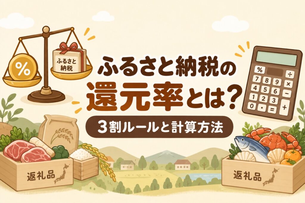 楽天ふるさと納税の還元率とは？計算方法と高還元の返礼品を選ぶコツ