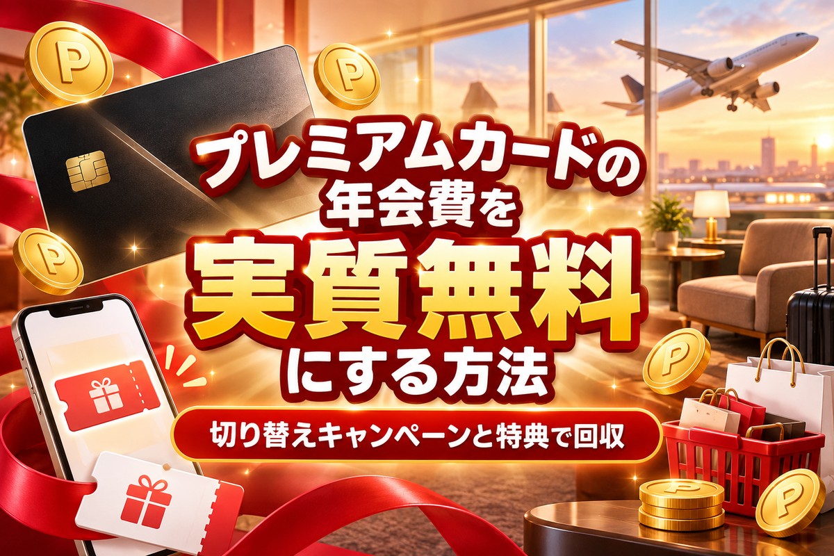 【2026年最新】楽天プレミアムカード年会費11,000円を実質無料にする方法｜11,000pt・22,000pt切り替えも解説