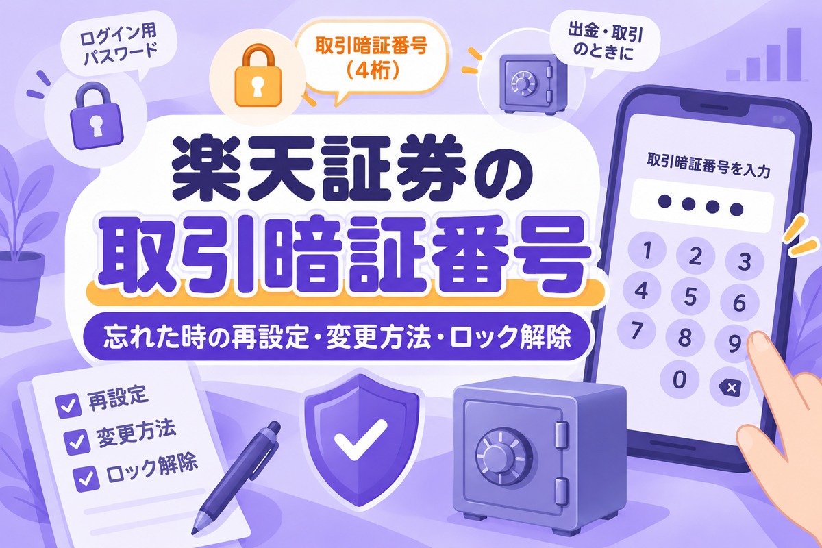 楽天証券の取引暗証番号とは?忘れた時の再設定・変更方法・ロック解除まで解説