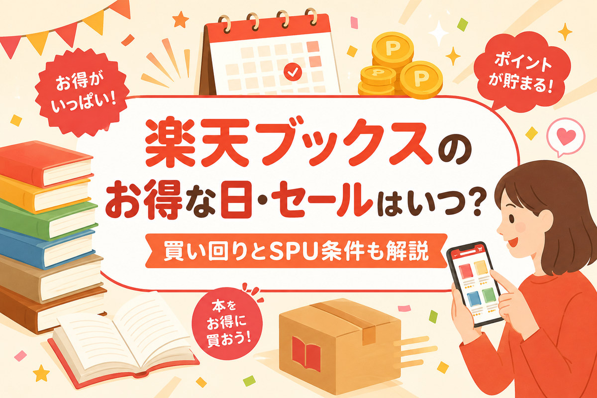 楽天ブックスのお得な日・セールはいつ?買い回りとSPU条件も解説